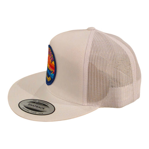 Sabine Outfitters Retro Sunset Trucker Hat | White Snapback
