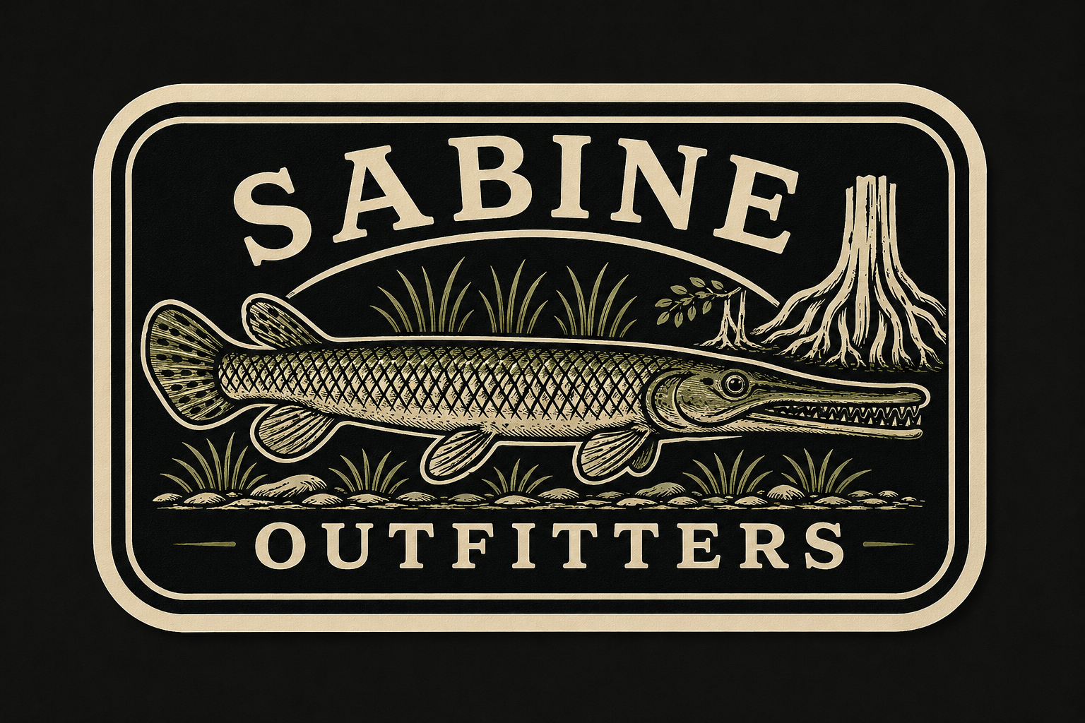 Sabine Outfitters Gar Vinyl Sticker – 5" x 3.2"