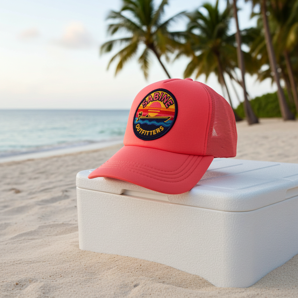 Retro Boat Foam Trucker Hat - Pink