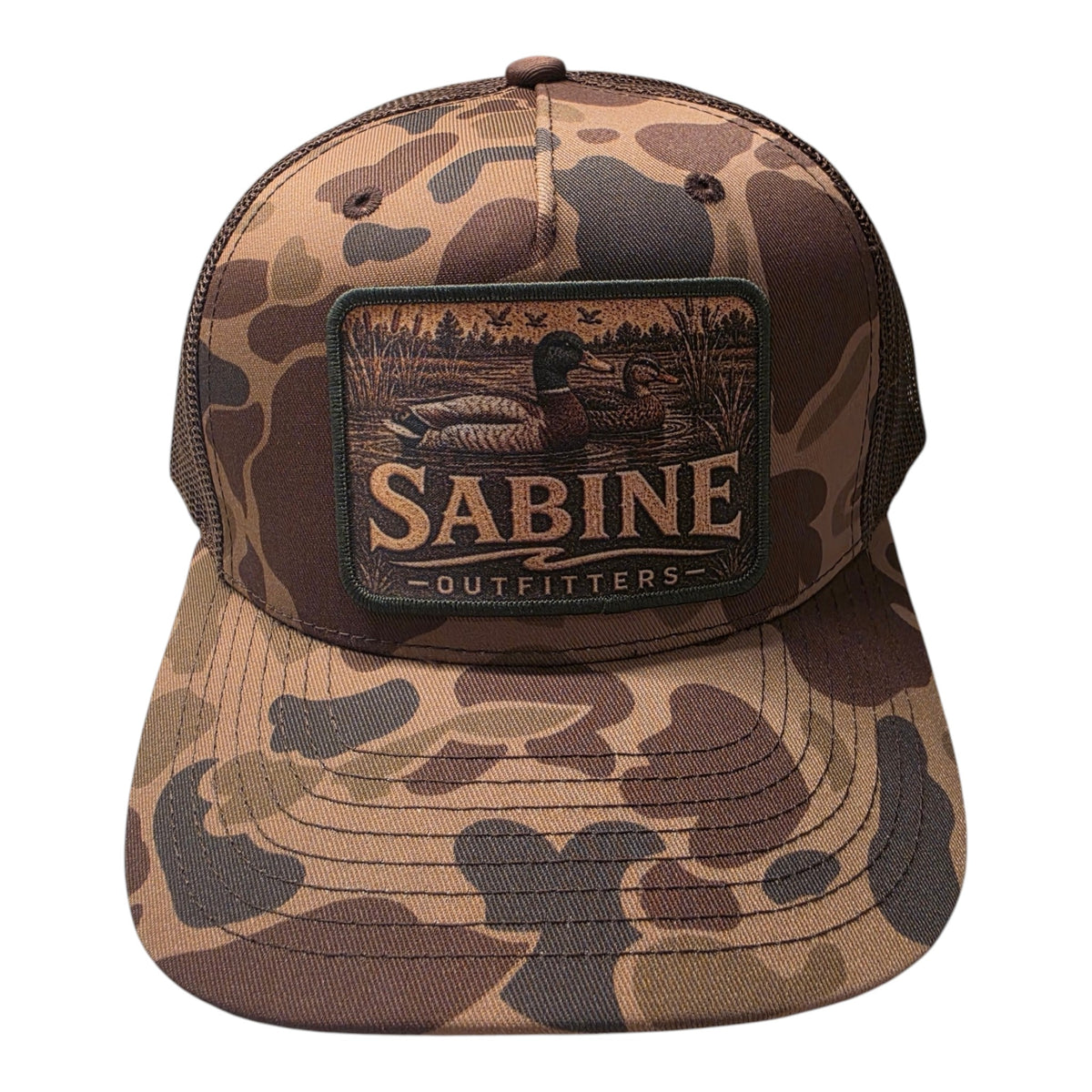 Sabine Outfitters Duck Logo - Bark Duck Camo/Brown