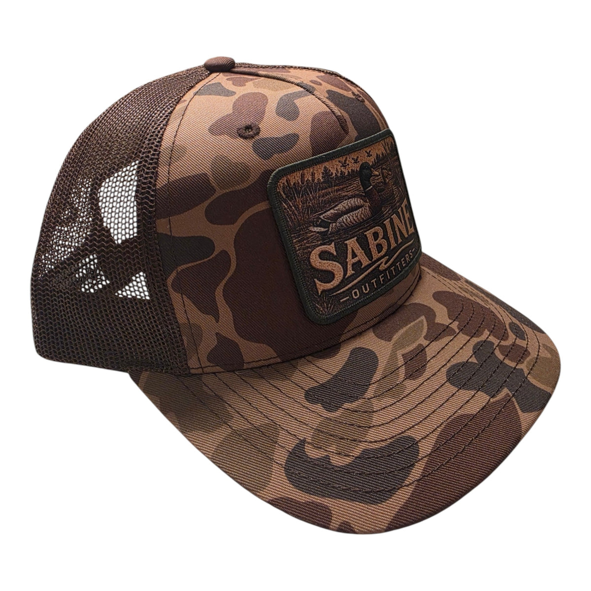 Sabine Outfitters Duck Logo - Bark Duck Camo/Brown