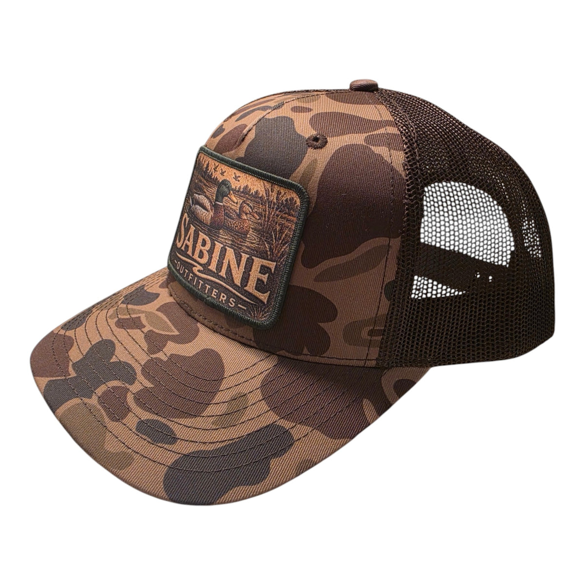 Sabine Outfitters Duck Logo - Bark Duck Camo/Brown