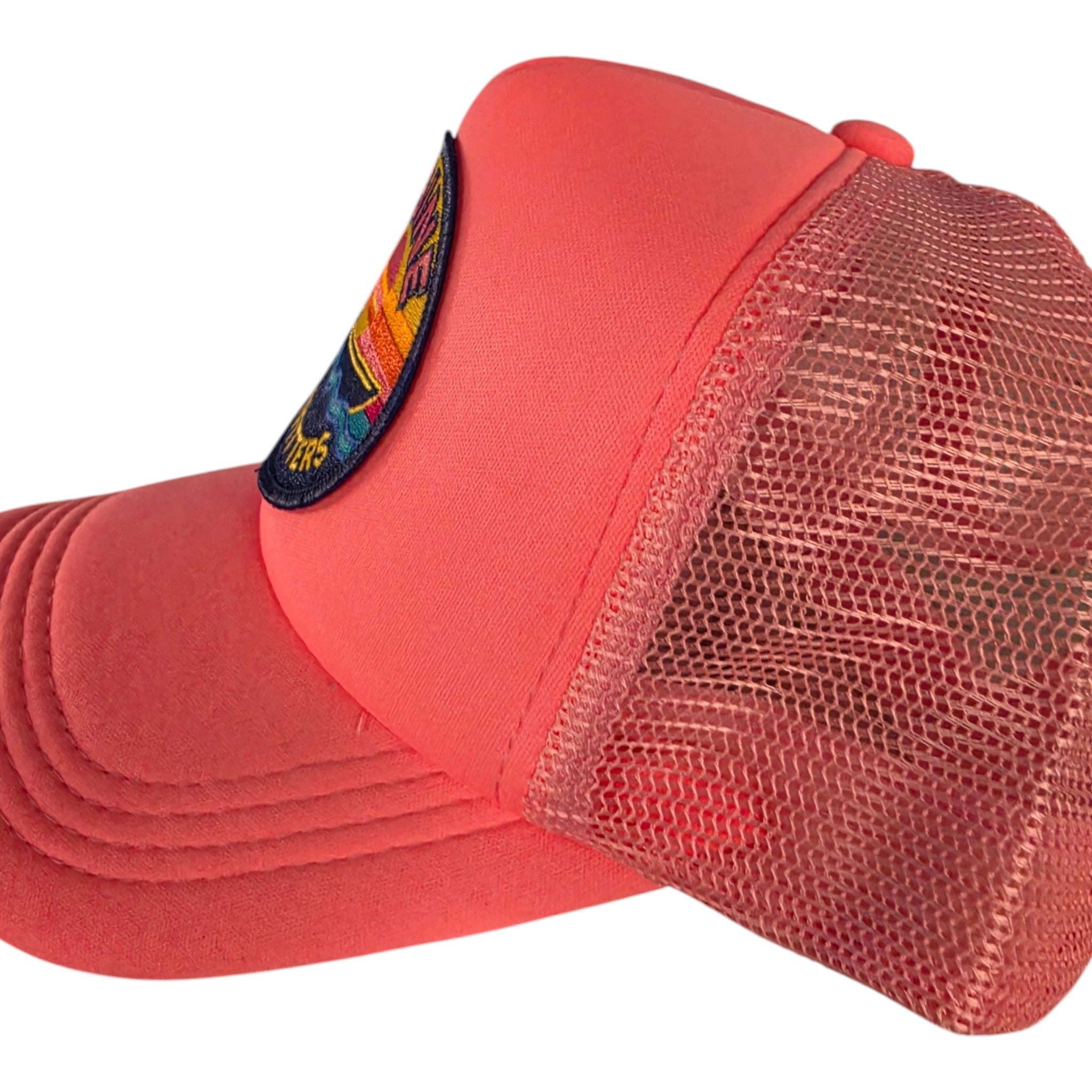Sabine Outfitters Retro Boat Patch Foam Trucker Hat – Pink