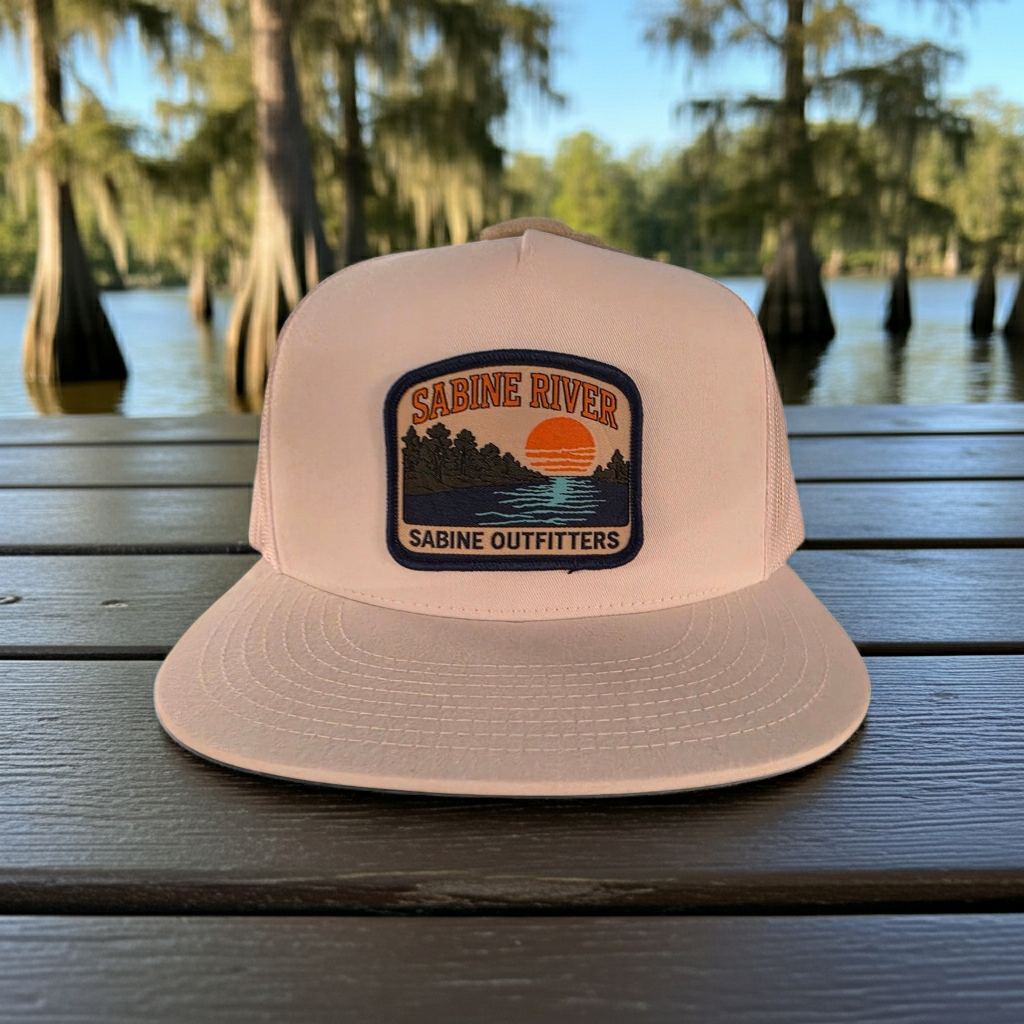 River Trucker Hat - White