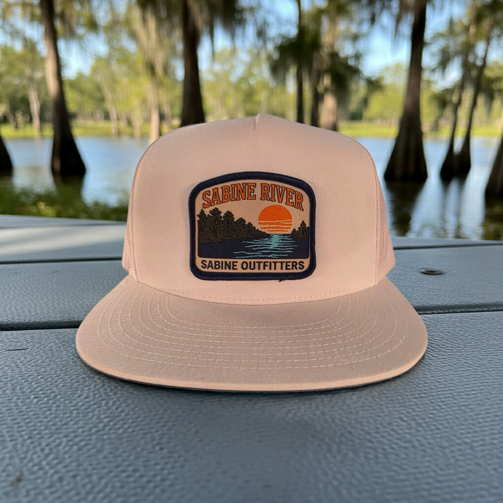 River Trucker Hat - White