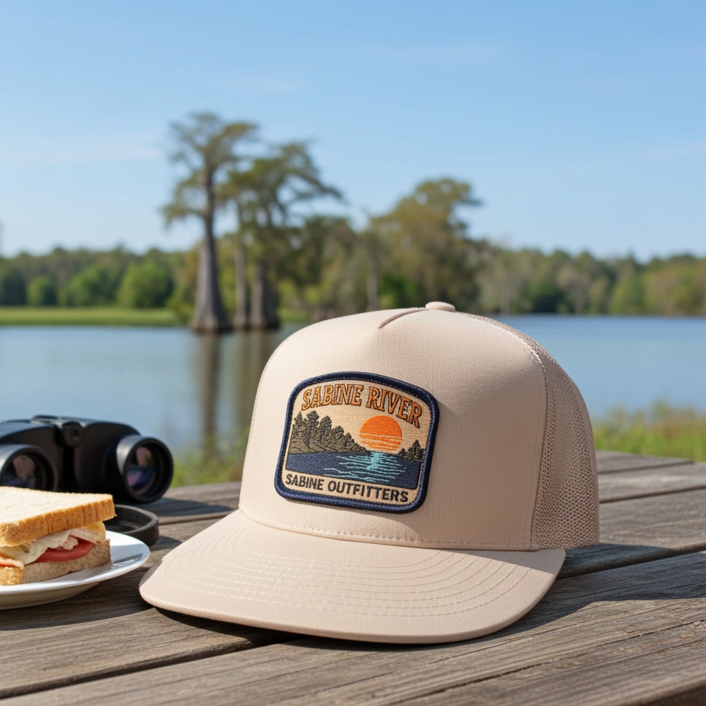 River Trucker Hat - White