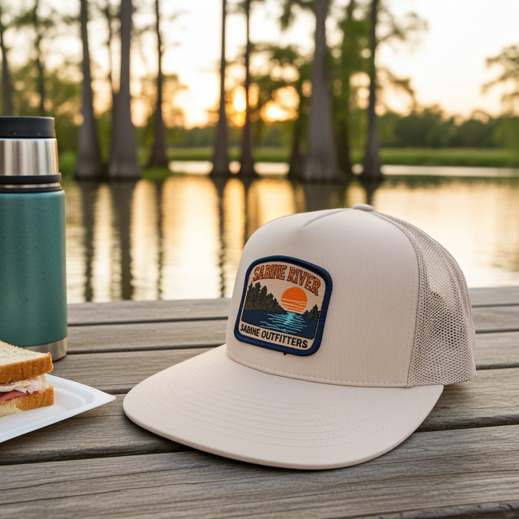 River Trucker Hat - White