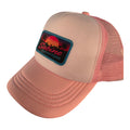 Sabine Outfitters Retro Beach Sunset Trucker Hat – Pink & White