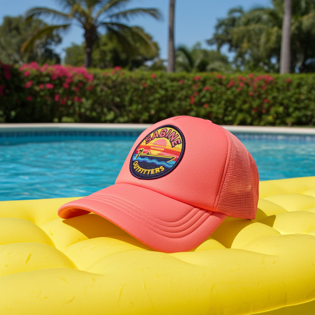 Retro Boat Foam Trucker Hat - Pink