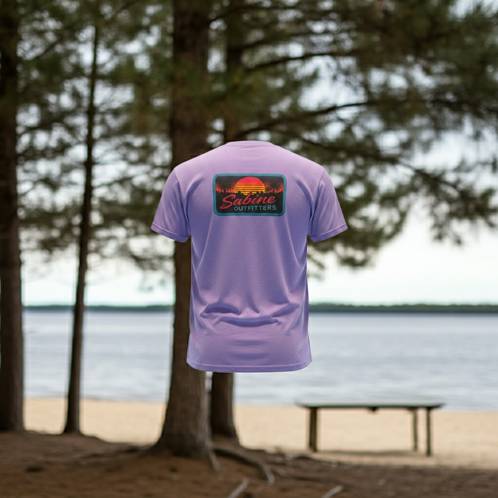 Retro Sunset Tee – Violet
