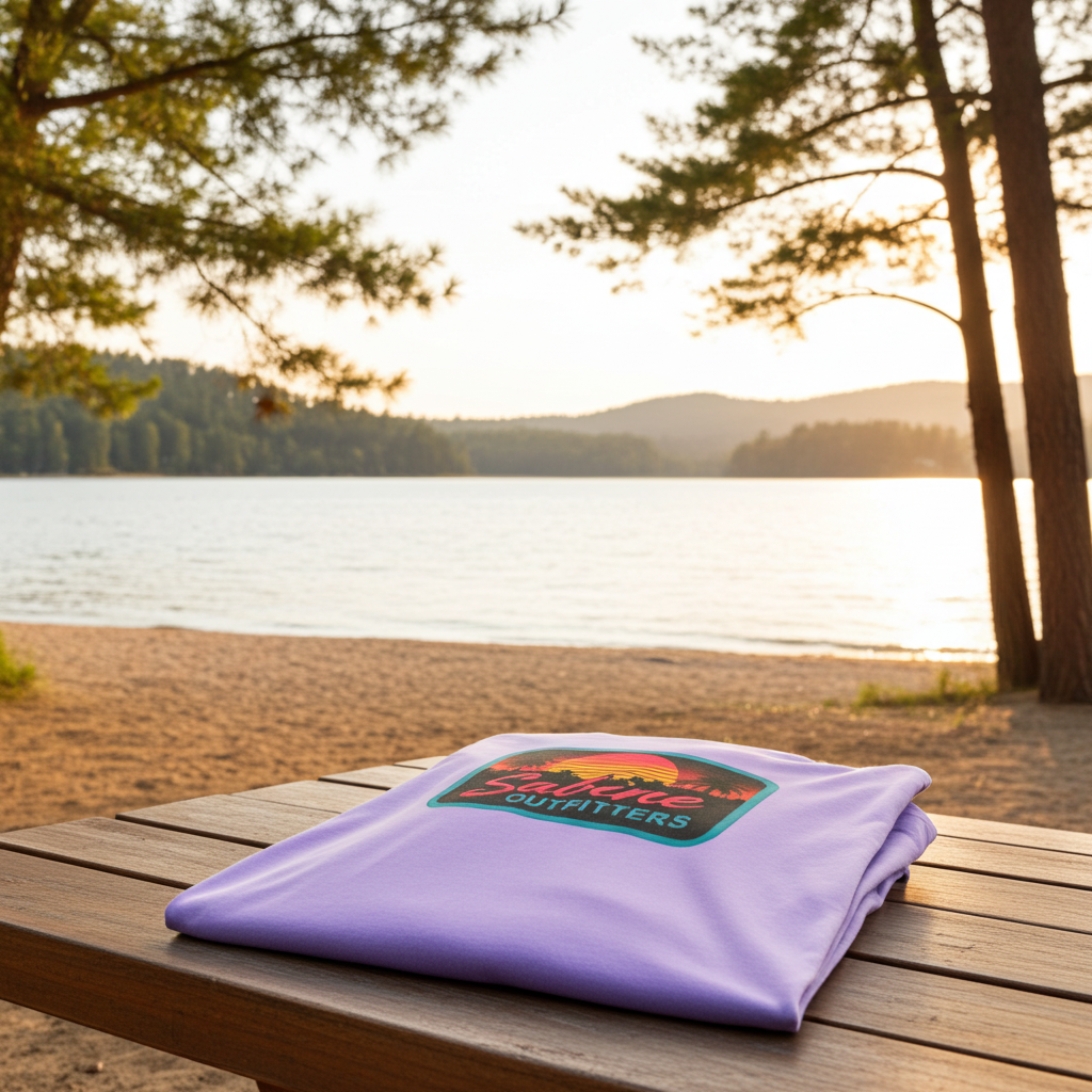 Retro Sunset Tee – Violet