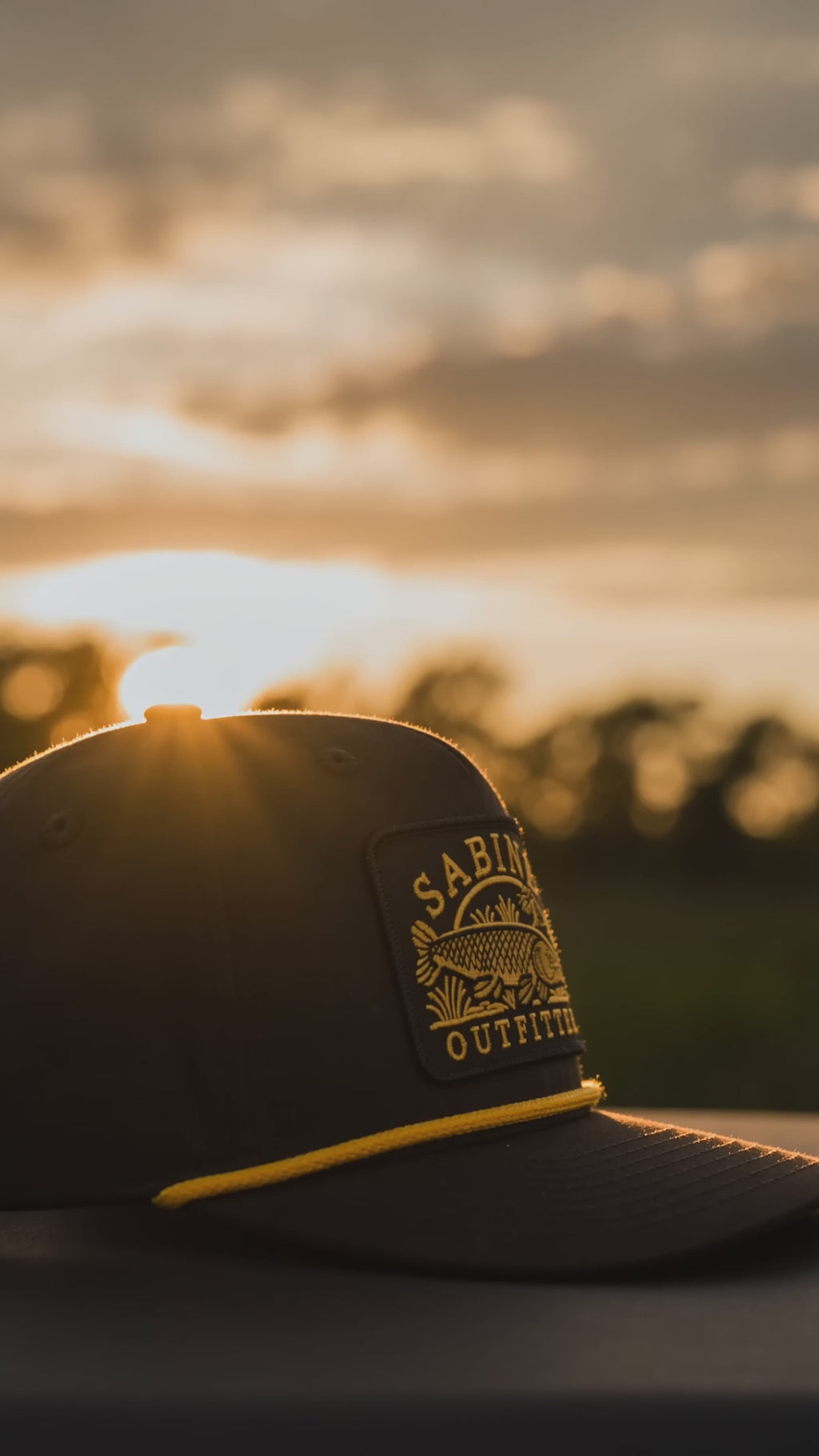 Sabine Gar Rope Cap — Black/Gold