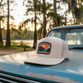 River Trucker Hat - White