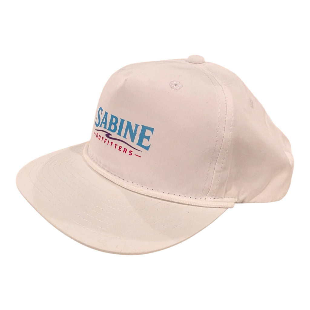 Sabine Outfitters Retro Logo Rope Hat-White