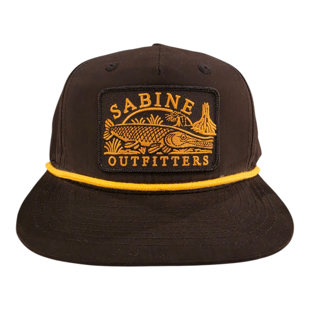 Sabine Gar Rope Cap — Black/Gold