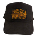 Sabine Outfitters Gar Patch Foam Trucker Hat – Black