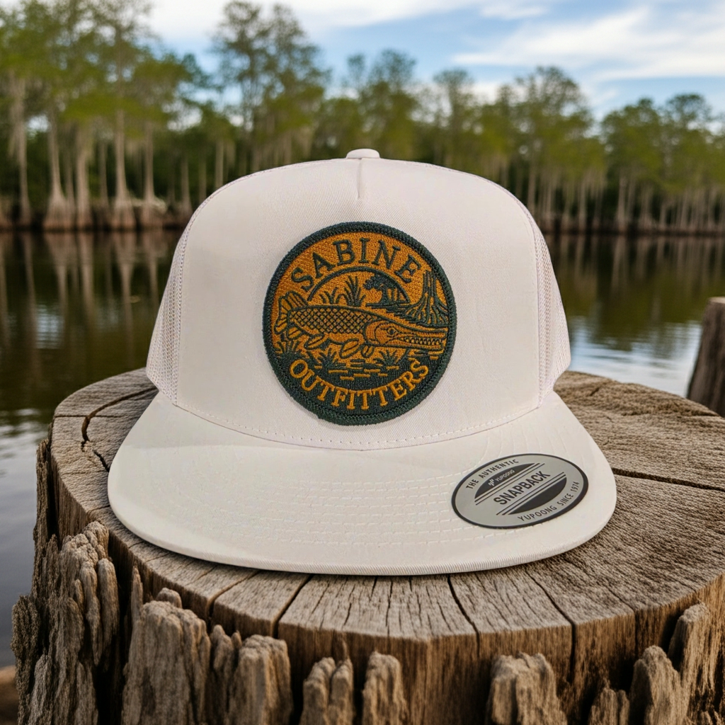 Swamp Gar Trucker Hat - White Snapback