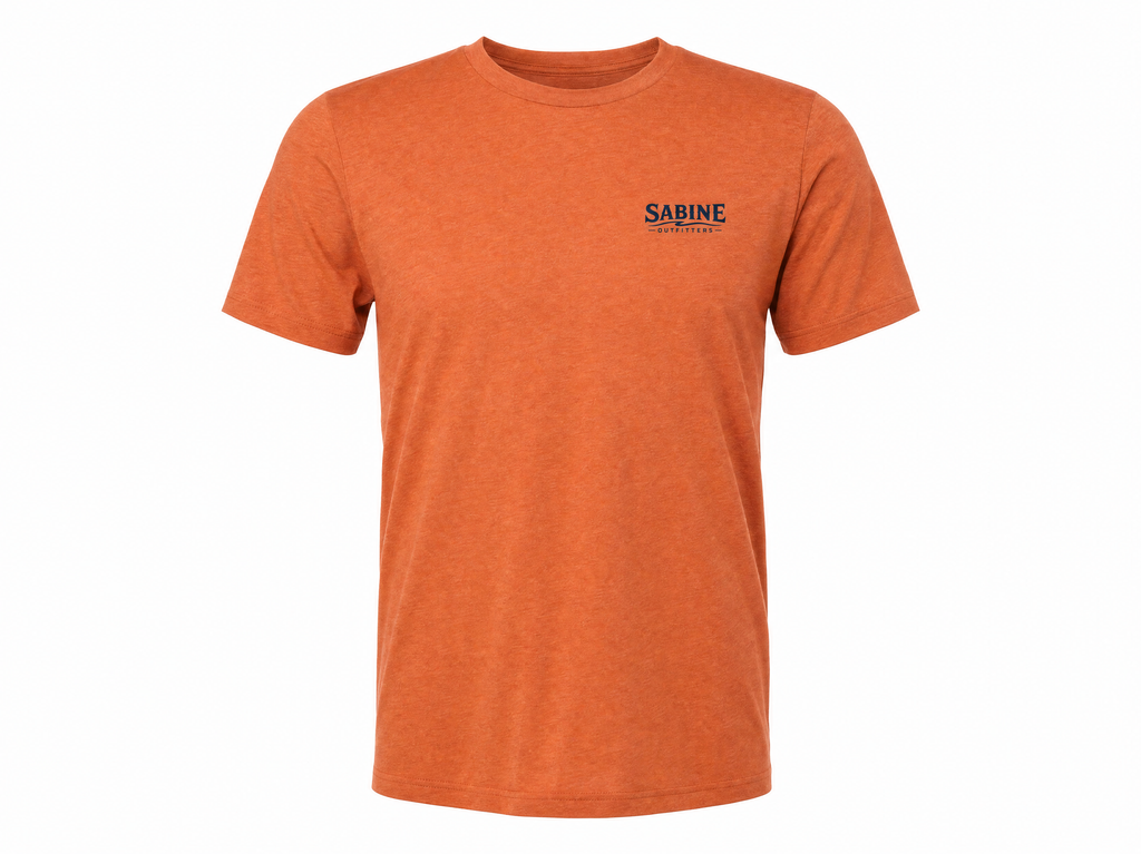 Sabine Outfitters River Badge Tee - Orange Heather