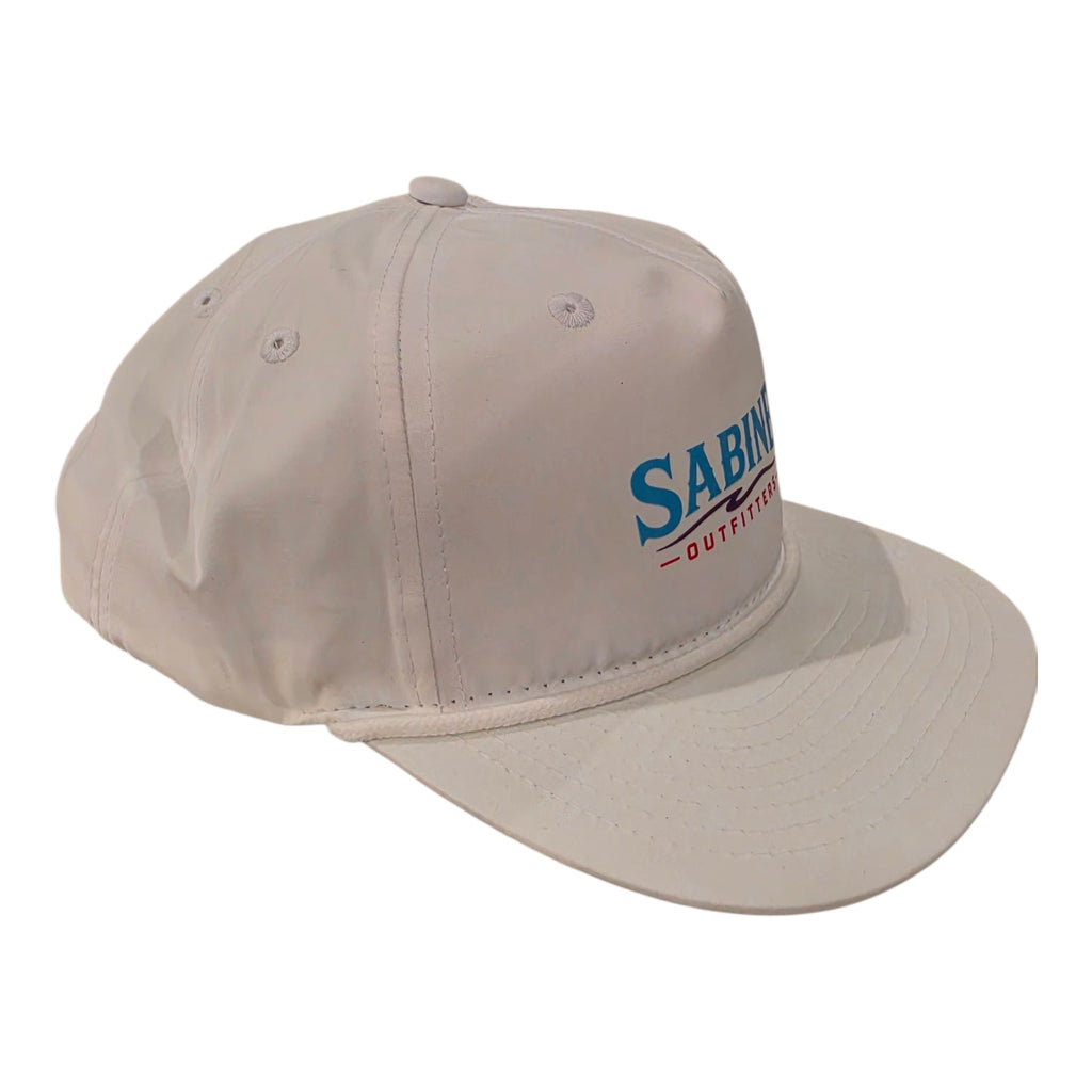 Sabine Outfitters Retro Logo Rope Hat-White