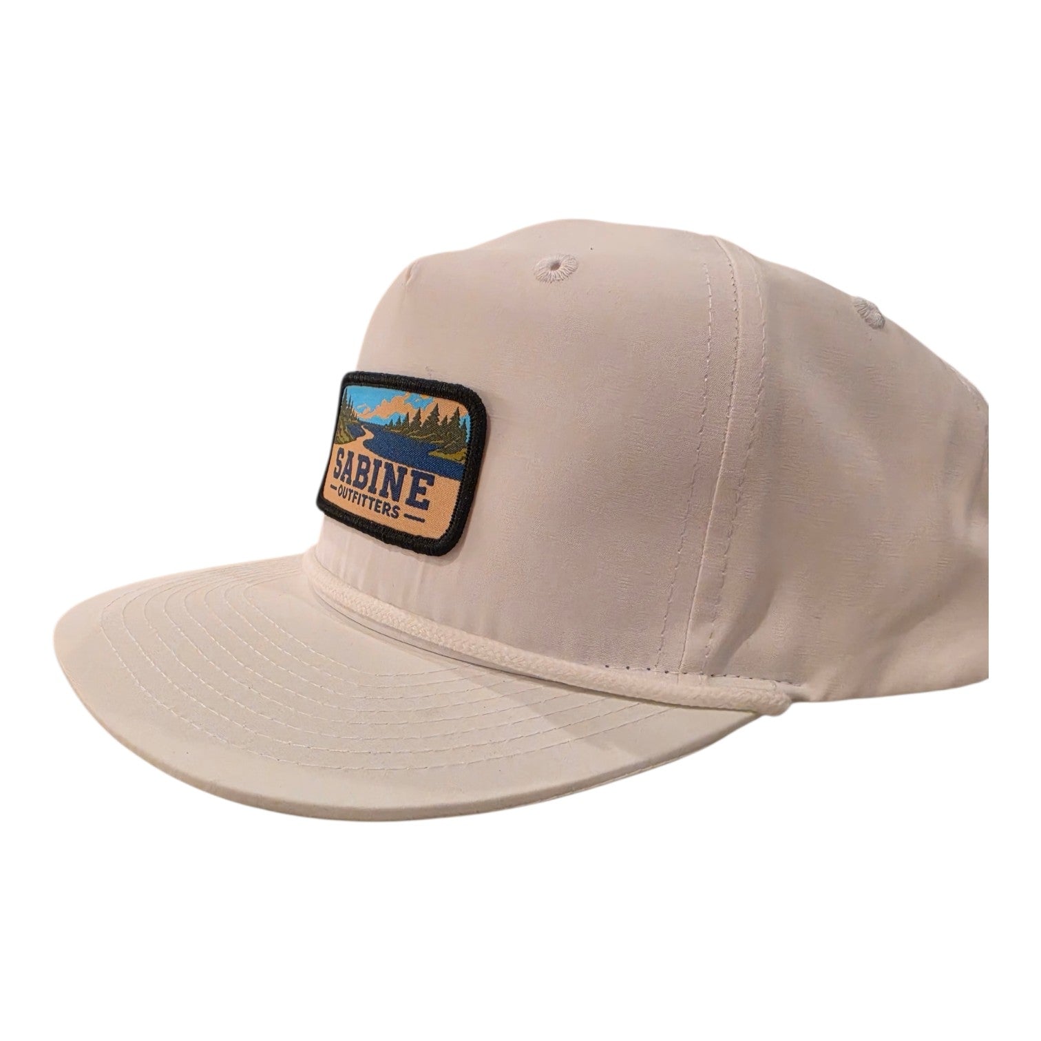 Sabine River Rope Cap — White
