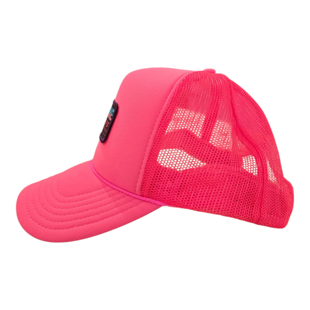 Women’s Retro Pink Foam Trucker Hat