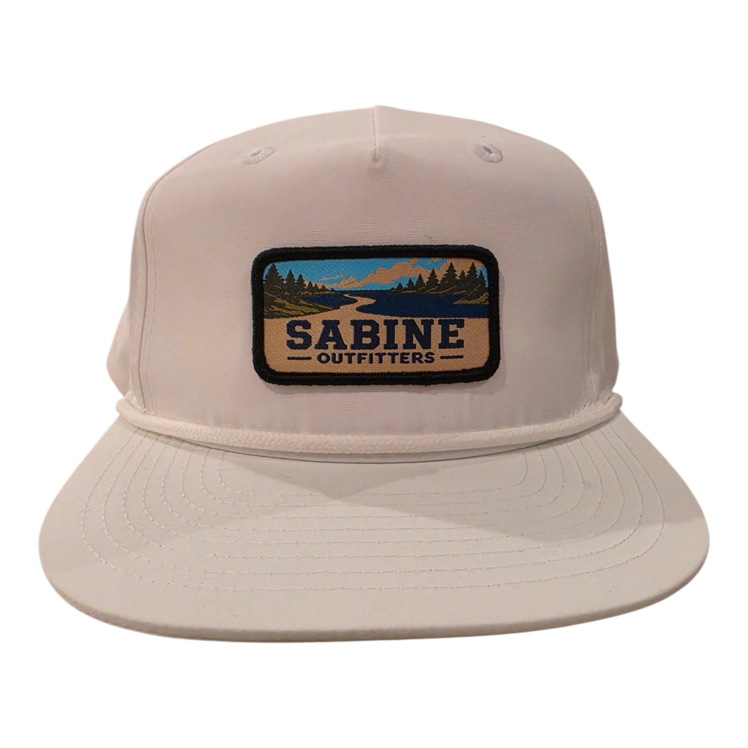 Sabine River Rope Cap — White