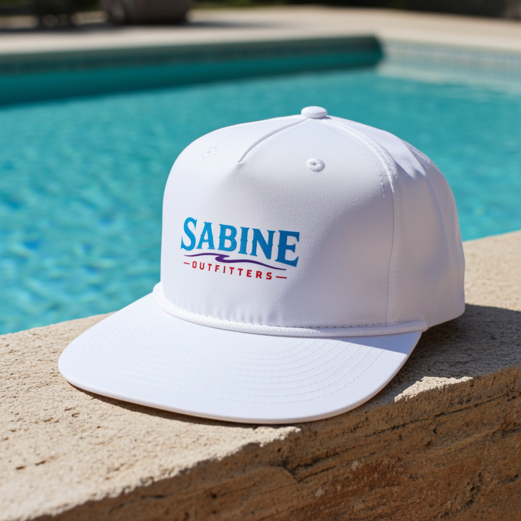Retro Logo Rope Hat-White