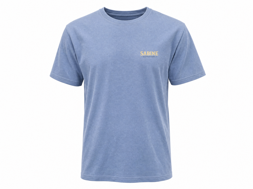 Sabine Outfitters River Badge Tee - Mystic Blue