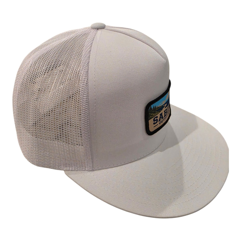 Sabine River Trucker Cap — White Flat Bill