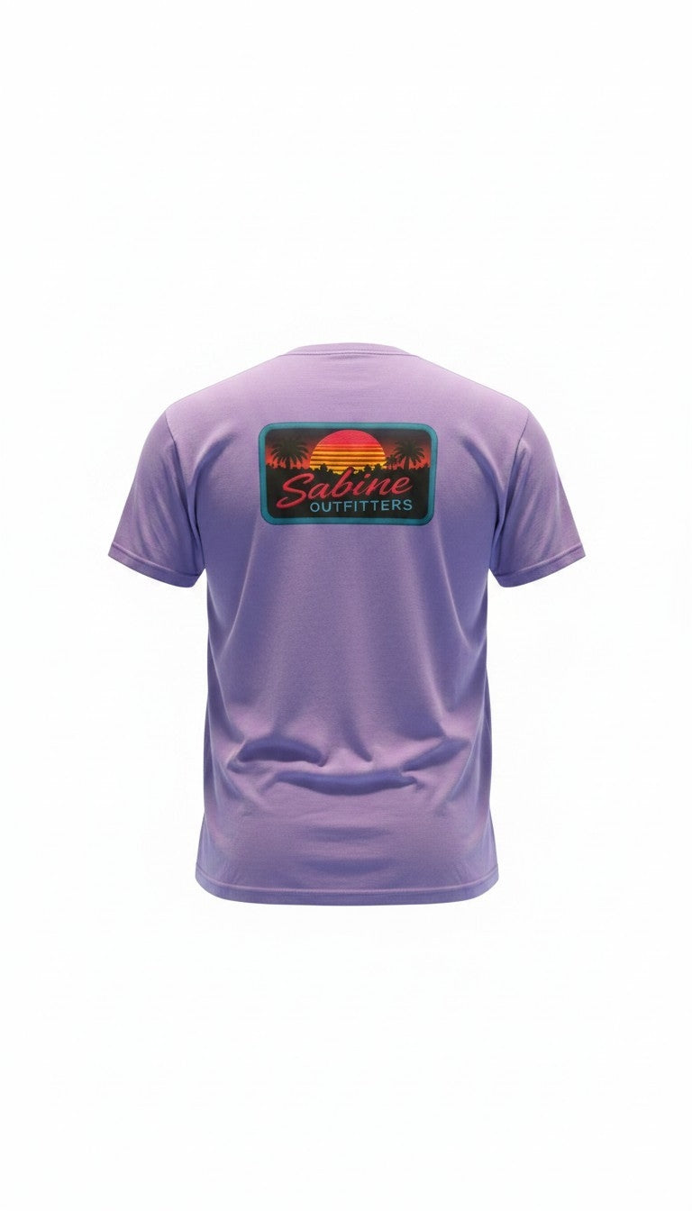 Sabine Outfitters Retro Sunset Tee – Violet