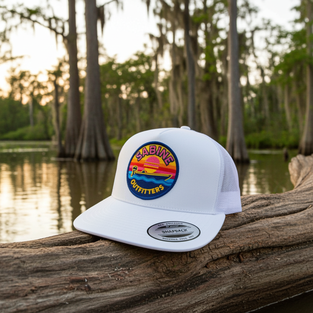 Retro Boat Trucker Hat - White