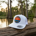 Retro Boat Trucker Hat - White
